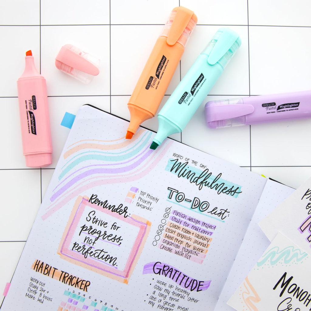 Pastel Highlighters (4 pack)