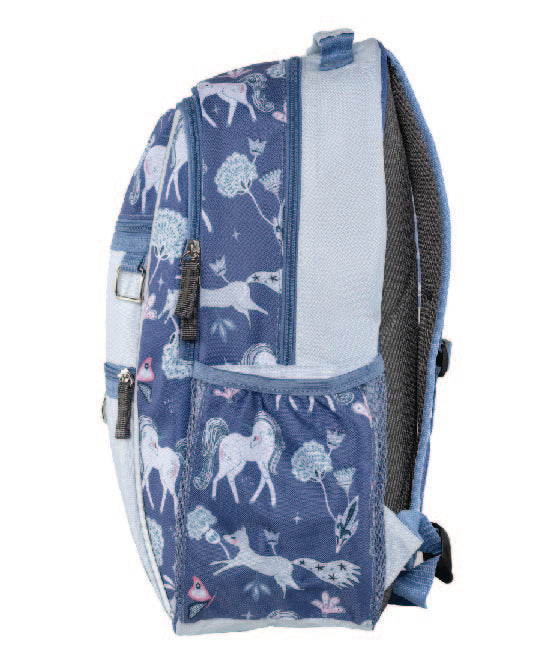 Sydney Paige 16" backpack unicorns blue purple Valencia